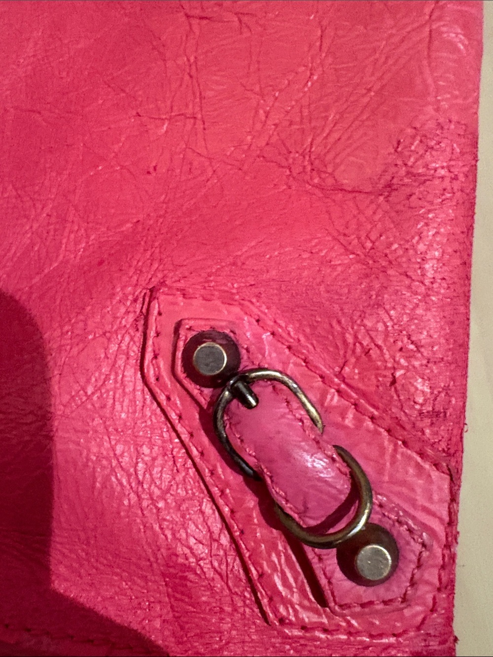 Balenciaga project Pink Leather Tote Bag 14x14"x5" - Picture 3 of 17